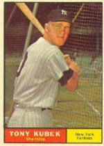 1961 Topps Baseball Cards      265     Tony Kubek